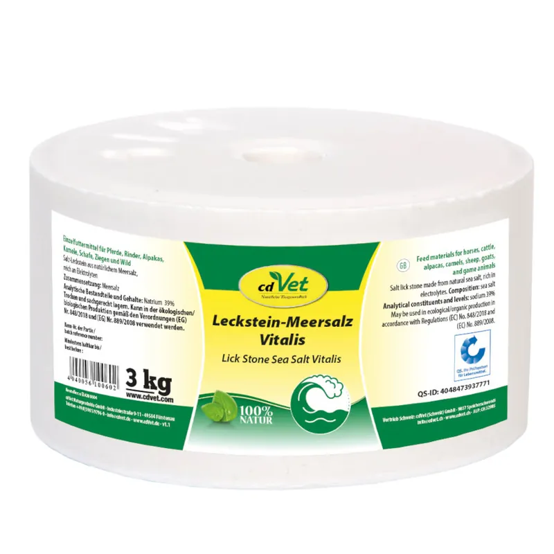 Aktuell Leckstein Meersalz Vitalis 3 kg